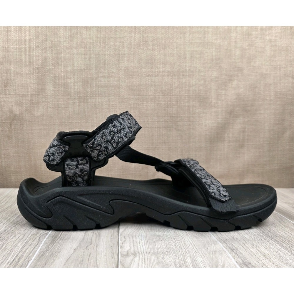 Teva Terra Fi 5 Universal Sandals Mens 8.5 Black Gray Camo Hiking Water 1102456 - Picture 4 of 10